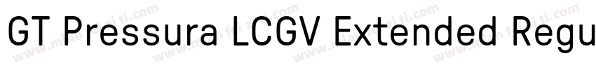 GT Pressura LCGV Extended Regular字体转换